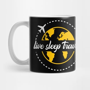 Live Sleep Travel Repeat Mug